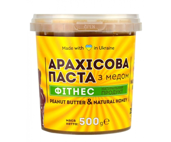Арахисовая паста Master BOB Фитнес с медом 500 г