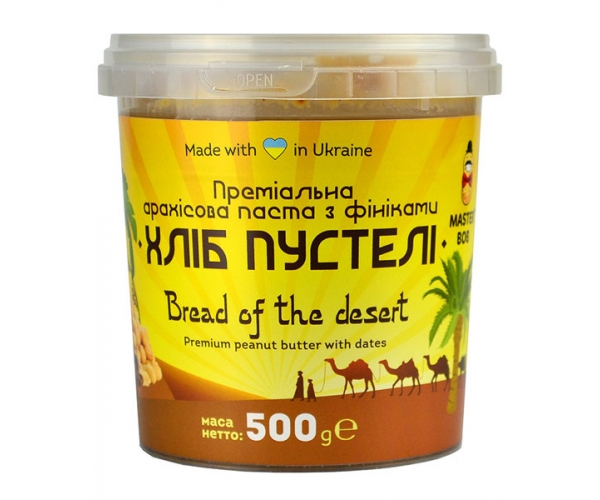 Арахисовая паста Master BOB Хлеб пустыни с финиками 500 г