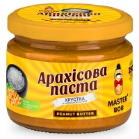 Арахисовая паста Хрустящая с морской солью Master BOB