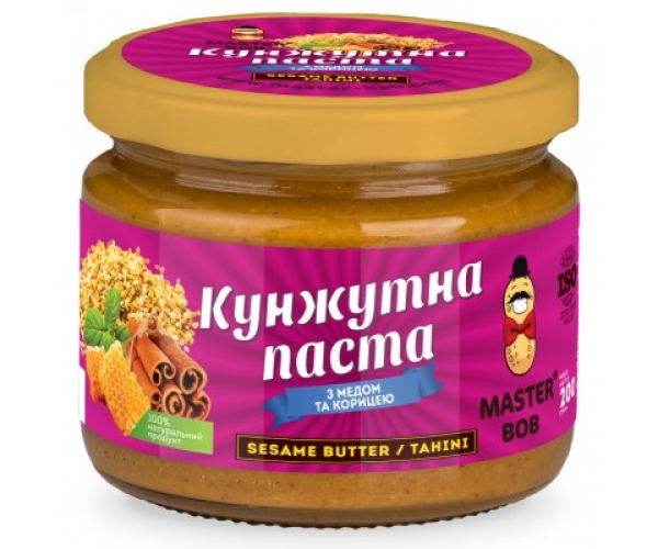 Кунжутная паста Тахини с медом и корицей Master BOB 200 г