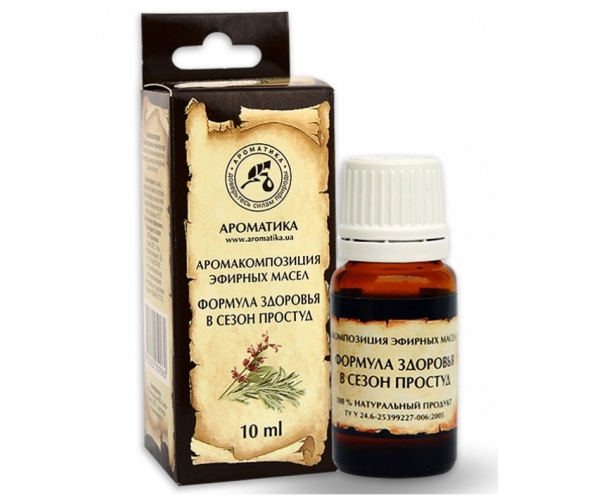 Аромакомпозиция Формула здоровья в сезон простуд 10 мл
