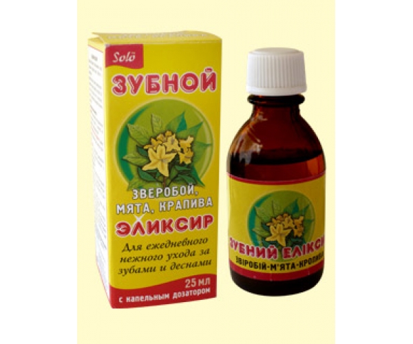 Эликсир для ухода за зубами и деснами Зверобой Злата 25 мл