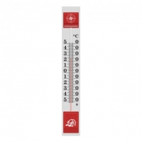 Термометр уличный фасадный большой металлический 900*130 мм Стеклоприбор ТБН-3-М2 исп.2Р Красный