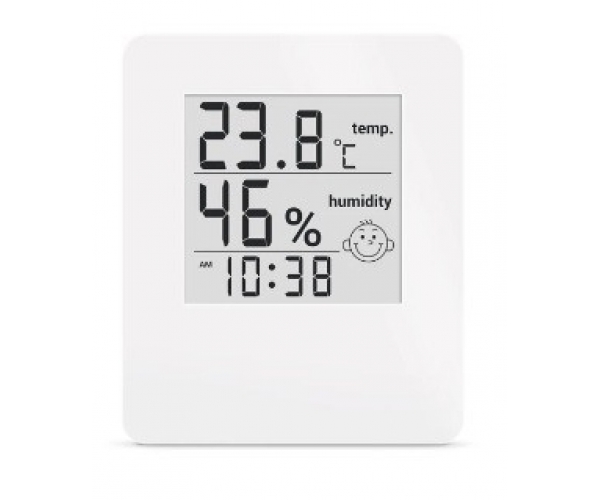 Цифровой термометр с гигрометром и часами Стеклоприбор Т-17