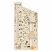 Термометр для сауны с песочными часами Банная станция исп. 1 Стеклоприбор (0...+140 °С)