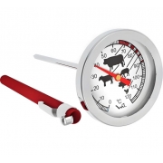 Термометр для мяса механический с нержавеющим щупом, для продуктов питания до 120 градусов Стеклоприбор ТБ-3-М1