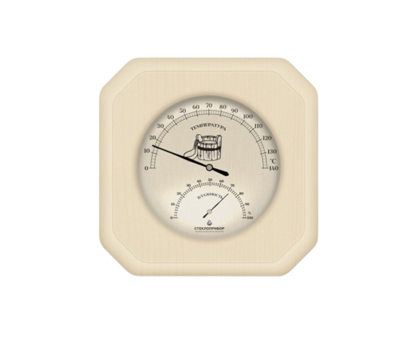 Термогигрометр для сауны ТГС исп. 1 Стеклоприбор (0...+140 °С, 0-100%)