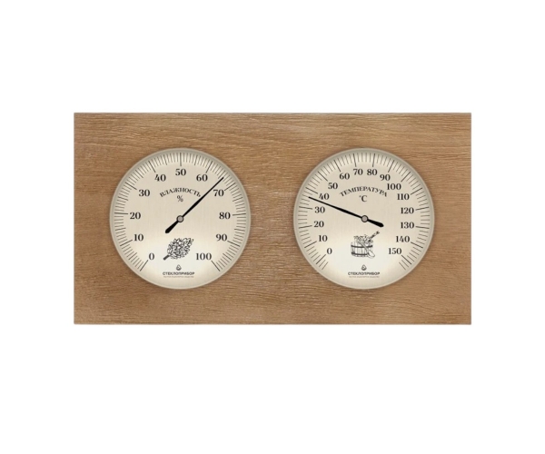 Термогигрометр для сауны ТГС исп. 7 Стеклоприбор (0...+150 °С, 0-100%)