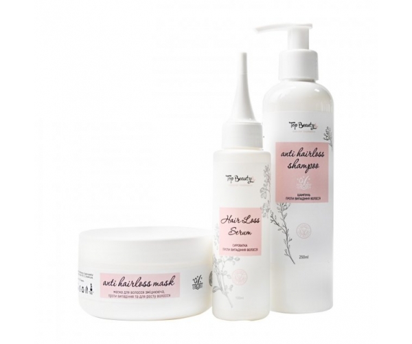 Набор от выпадения волос Top Beauty Anti Hairloss (Шампунь 250 мл, маска 300 мл, сыворотка 100 мл)