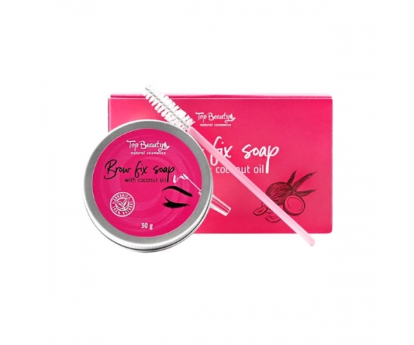 Мыло фиксатор для укладки и моделирования бровей с кокосовым маслом Top Beauty 30 г