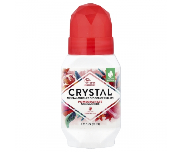 Дезодорант роликовый CRYSTAL с гранатом 66 мл минеральный натуральный для женщин и мужчин