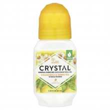 Дезодорант роликовый CRYSTAL ромашка и зеленый чай 66 мл минеральный натуральный для женщин и мужчин