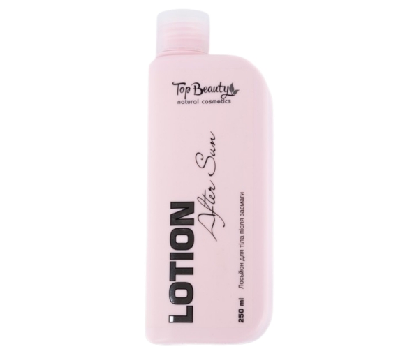 Лосьон для тела после загара Top Beauty с д-пантенолом клубничный 250 мл