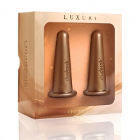 Банки массажные вакуумные для массажа лица Чудесник БМП-20 2 шт Бронза