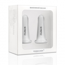 Банки массажные вакуумные для массажа лица Чудесник БМП-20 2 шт Банки массажные вакуумные для массажа лица Чудесник БМП-20 2 шт