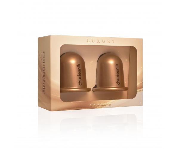 Банки массажные вакуумные для массажа тела Чудесник БМП-35 2 шт бронзовый