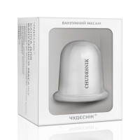 Банка массажная вакуумная для массажа тела Чудесник БМП-70 прозрачная