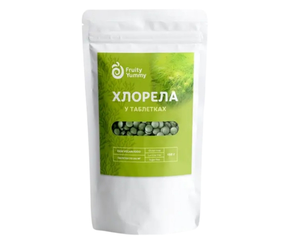 Хлорелла в таблетках 245 мг Fruity Yummy 125 г