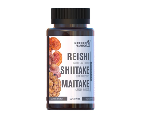 Гриб Рейши, Шийтаке, Майтаке Грибная Аптечка 120 капсул