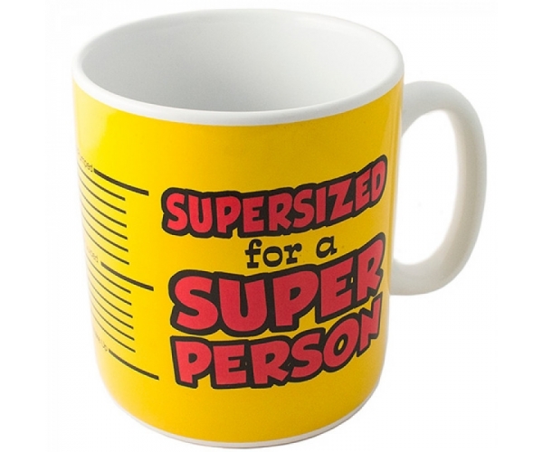 Чашка Supersized for SUPER PERSON для чая и кофе 850 мл