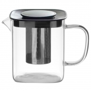 Чайник заварочный стеклянный Ричи с металическим фильтром, Olens 600 мл