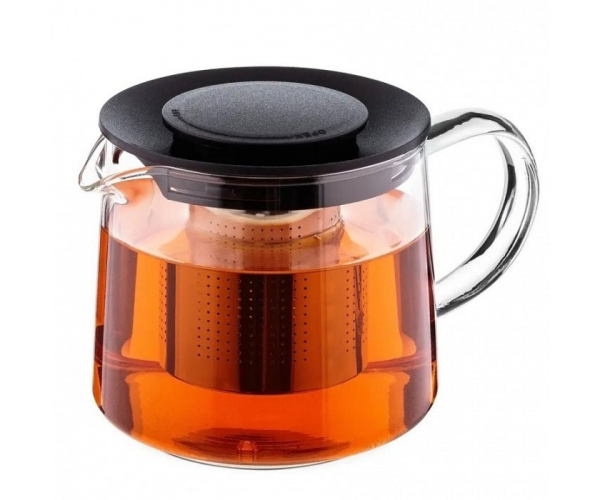 Чайник заварочный стеклянный Арни с металическим фильтром, Olens 600 мл