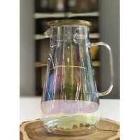 Кувшин для воды из стекла с стальной крышкой "Аква" Olens 1600 мл