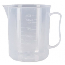 Мензурка с ручкой и рельефной градуировкой полипропиленовая Стеклоприбор 500 мл