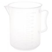 Мензурка с ручкой и рельефной градуировкой полипропиленовая Стеклоприбор 1000 мл
