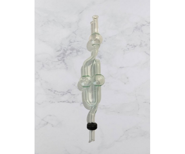 Гидрозатвор двухкамерный стеклянный Диас s-образный