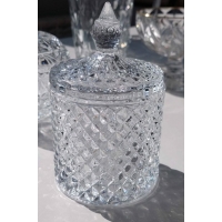 Сахарница стеклянная Olens Диамант 300 мл