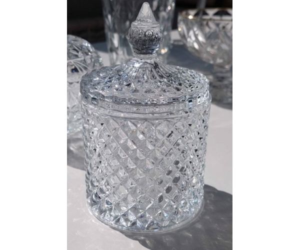 Сахарница стеклянная Olens Диамант 300 мл