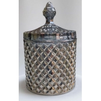 Сахарница стеклянная Olens Диамант 600 мл Черная