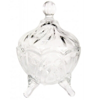 Сахарница стеклянная с крышкой Жемчужена 100 мл