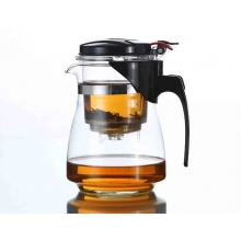 Заварочный чайник SHANGYIXIN гунфу из жаропрочного стекла с металлическим фильтром и складной крышкой 600 мл Заварочный чайник SHANGYIXIN гунфу из жаропрочного стекла с металлическим фильтром и складной крышкой 600 мл