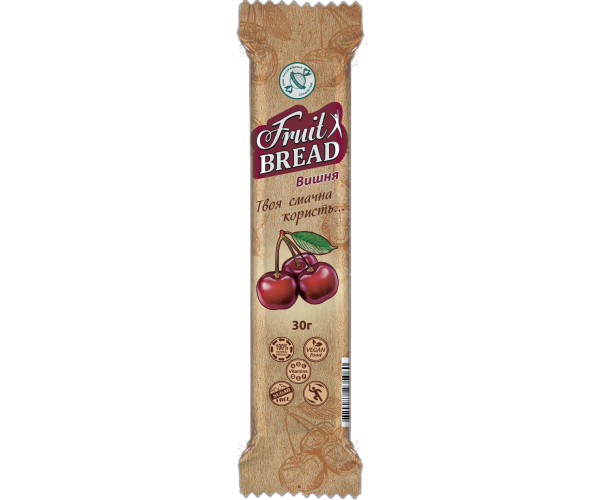 Энергетический батончик Fruit Bread Вишня 30 г 20 шт