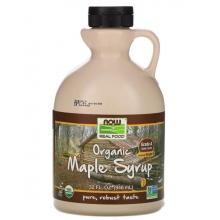 Кленовый сироп Now Foods органический класса А, темного цвета 946 мл