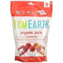 Леденцы органические YumEarth ассорти 8 вкусов 50 шт 310 г