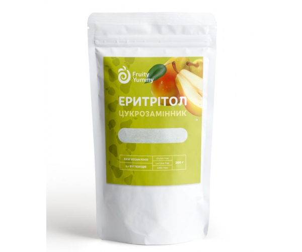Эритритол Fruity Yummy Заменитель сахара 200 г