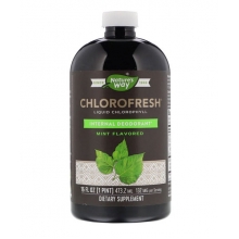 Жидкий хлорофилл Nature's Way Chlorofresh с ароматом мяты 473 мл 