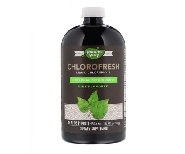Жидкий хлорофилл Nature's Way Chlorofresh с ароматом мяты 473 мл 