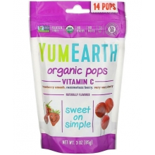 Леденцы органические YumEarth с витамином C 14 шт
