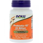 Пробиотики Probiotic-10 Now Foods 25 млрд 50 капсул