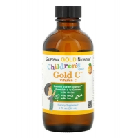 Витамин C для детей California Gold Nutrition витамин C в жидкой форме натуральный апельсиновый вкус 118 мл