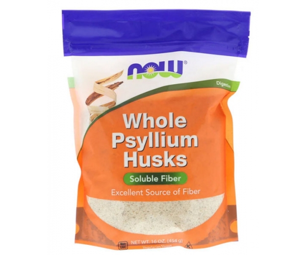 Псиллиум цельная оболочка семян подорожника Now Foods 454 г