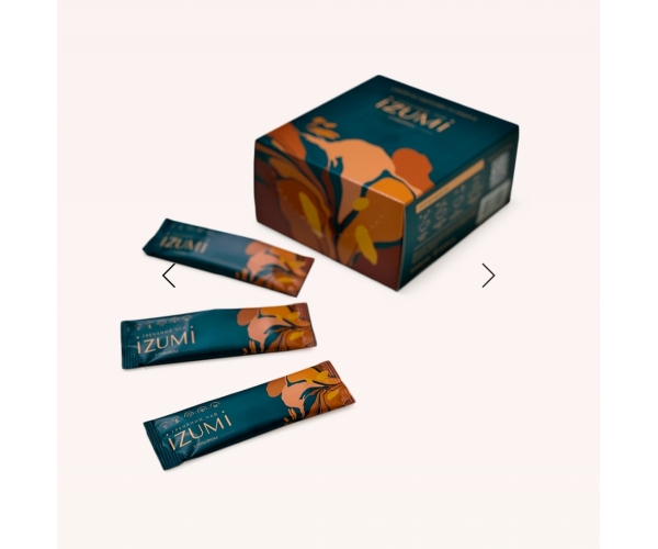 Зеленый Гречишный чай IZUMI с имбирем в стиках по 5 г, 25 стиков