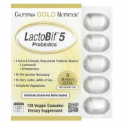Пробіотики LactoBif California Gold Nutrition 5 млрд КУО 120 капсул